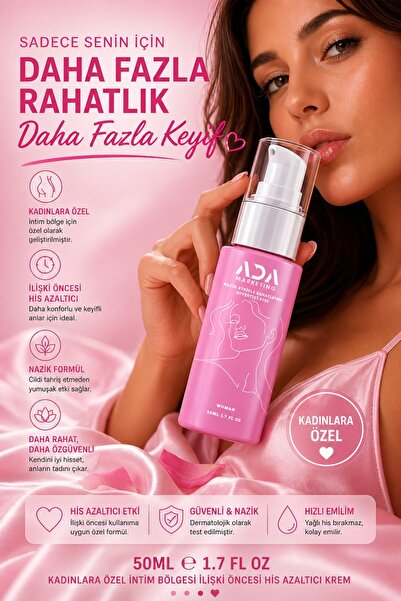 Ada Marketing Kadınlara Özel Anal His Azaltıcı Krem 50 ml – Ters İlişki Öncesi Hassasiyet Azaltıcı Krem