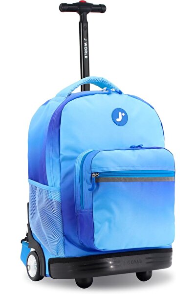 J World New York J World Sunrise Kids Rolling Backpack for Girls Boys. Roller...