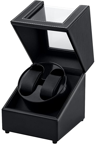 Mcbazel Automatic Watch Winder Leather Double Watch Winder Box,USB-DC Chargin...