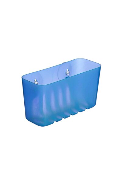 OEM Etajera baie din plastic S42013, montaj ventuze, finisaj bleu, 20 x 8.5 x...