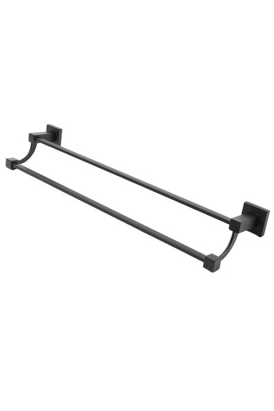 OEM Kadda Troll 66348 bathroom towel holder, bar type, black, 61 x 13 x 9.2 cm