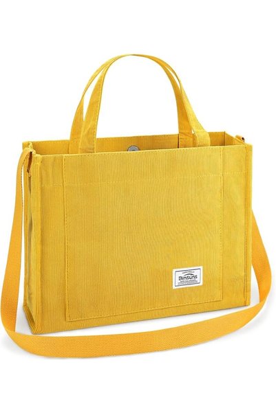 GENERAL BINSUNS Corduroy Tote Bag for Women - Satchel Bag Large Tote Bag Aest...