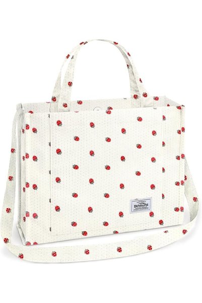 GENERAL BINSUNS Corduroy Tote Bag for Women - Satchel Bag Large Tote Bag Aest...