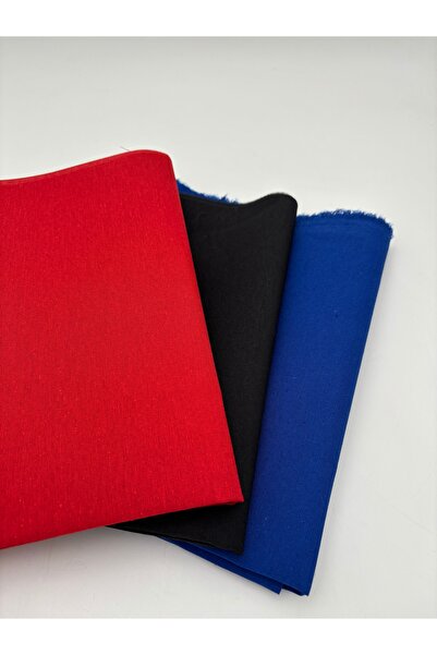 kumasfabrik 120 X 50 cm Cotton Lining Fabric/Bag Lining - 3 Pieces Colors: Re...