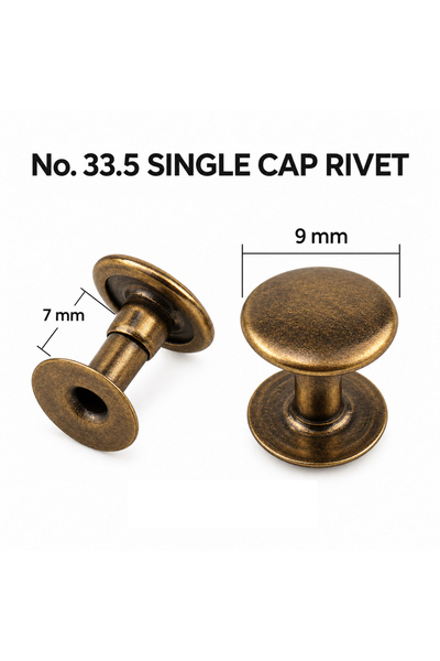 YF STORE 9 mm Metal Rivet 100 Takım