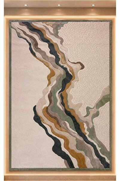 Atlantic Havana Black, Green and Mustard Rug