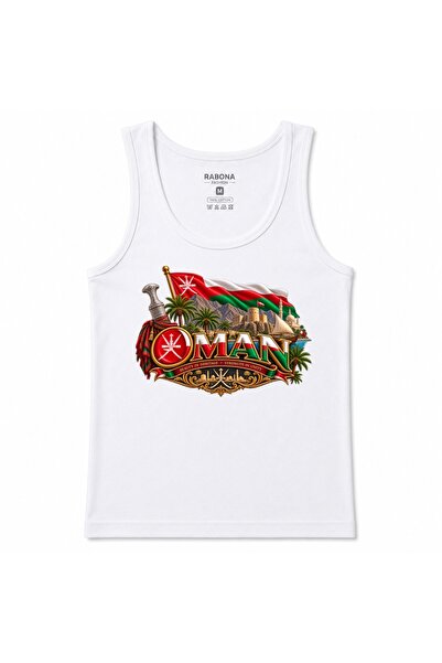Rabona Fashion Oman Falcon Dhow & Mountain Graphic Tank Top