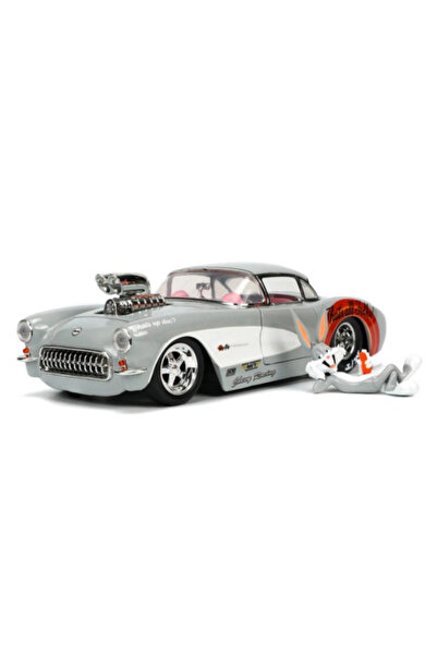 Sende Buldum Figürü ve 1957 Chevrolet Corvette Model Aracı