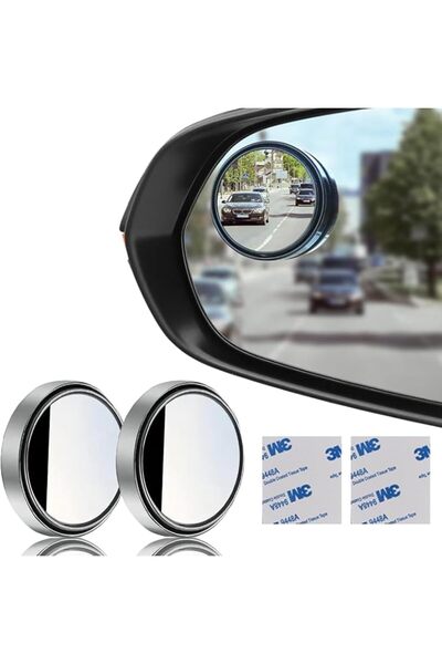GENERAL Blind Spot Car Mirrors,360 Degree Adjustabe Small Rearview Mirrors fo...