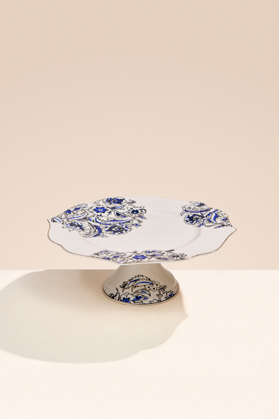 Paşabahçe Mavi Beyaz 27x27 cm Pasta Servis Tabağı
