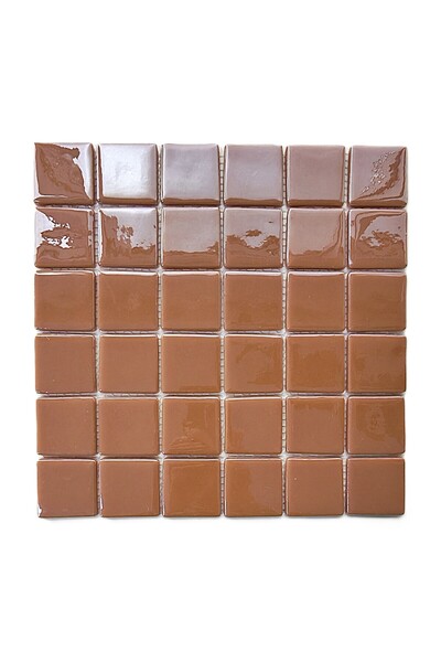 MozaiKristaL Tüm Yüzeyler için 5x5cm. Sütlü Kahve 31,5x31,5cm. Fileli Cam Moz...