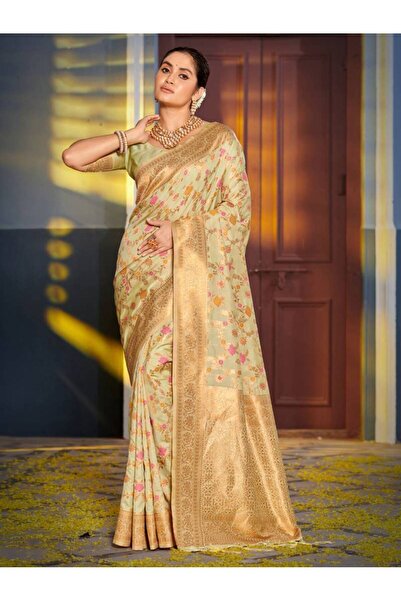 ViViRaSmi Banarasi Silk Saree with Rich Pallu & Blouse Piece - Fall and Pico ...