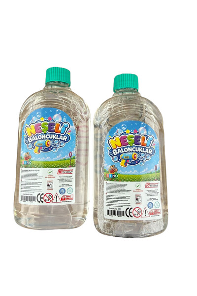 alpmodel Üflemeli Köpük Baloncuk Suyu 1500 ml Baloncuk Likiti - Baloncuk Solüsyonu 3 Adet 500 ML X 1500 ML