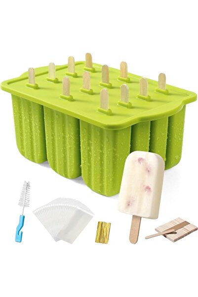 GENERAL Toriseek Popsicle Molds Silicone BPA-free,12 Pieces Popsicle Trays fo...