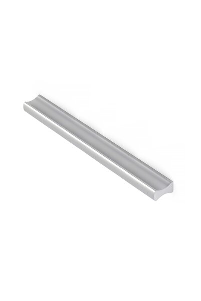 OEM Maner pentru mobila, metalic, finisaj argintiu, 128 mm, lungime 150 mm