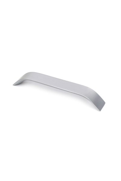OEM Maner pentru mobila, metalic, finisaj argintiu, 160 mm, lungime 180 mm