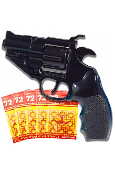 Skleplolki Pistol de jucărie cu capsulă 5x72 bucăți, revolver metalic pentru ...