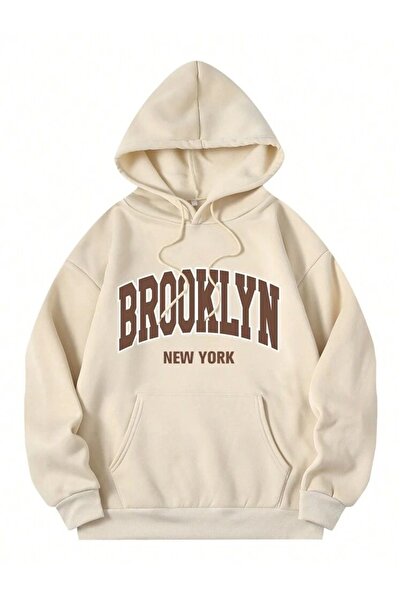 Vordevia Φούτερ με κουκούλα Brooklyn Printed Premium Oversize από βαμβάκι 3 κ...