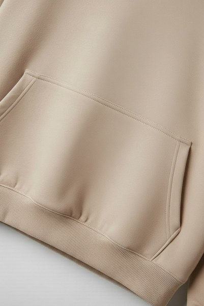 Vordevia Sponge Baskılı Premium Oversize Kapüşonlu 3 İplik Pamuklu Sweatshirt