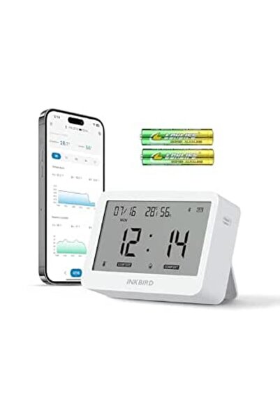 INKBIRDPLUS جهاز قياس الحرارة والرطوبة بتقنية البلوتوث من INKBIRD طراز ITH-13...