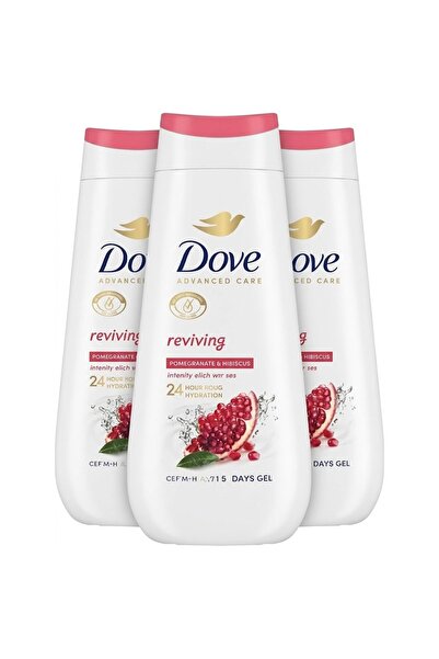 Dove Set de 3 Gel de duș revitalizant Advanced Care cu Rodie și Hibiscus, 3 x...