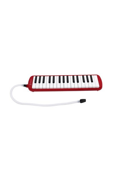 hepeğitim 32 Tuşlu Bez Çantalı Kırmızı Melodika (Yedek Ağızlıklı)