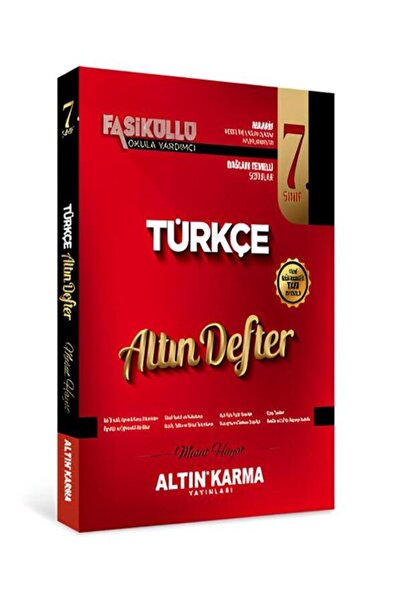 Altın Karma Yayınları 7.sınıf Türkçe Altın Defter 2026-2027