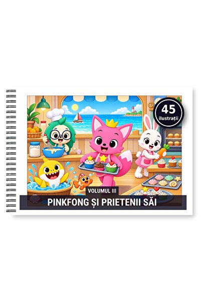 Legendary Gifts Carte de colorat, 45 de ilustrații Pinkfong si prietenii sai ...