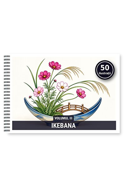 Legendary Gifts Carte de colorat, 50 de ilustrații Ikebana - Volumul III, 106...
