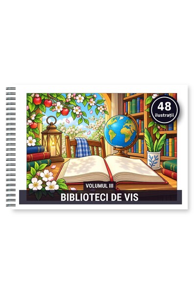 Legendary Gifts Carte de colorat, 48 de ilustrații Biblioteci de vis - Volumu...