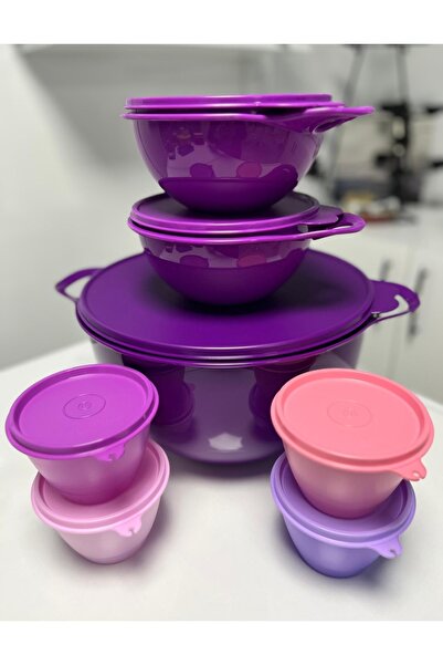 Tupperware ميكسيم 10 لتر، 2 حاوية تخزين سعة 1.4 لتر و4 حاويات سعة 380 مل.