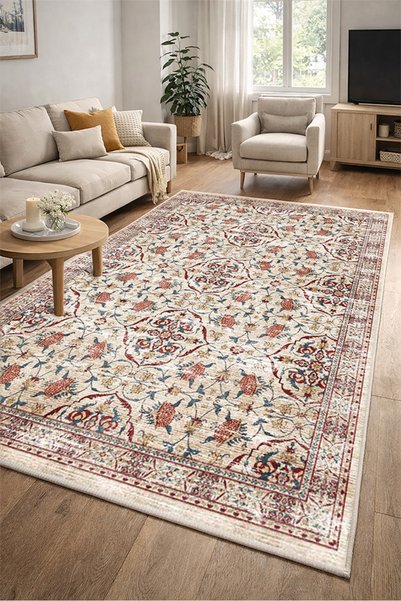 Lioara Home Modern Desen Dijital Baskı Halı | Yıkanabilir Kaymaz Taban Salon ...