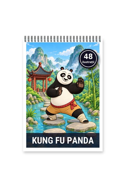 Legendary Gifts Carte de colorat, 48 de ilustrații Kung Fu Panda, 102 pagini,...