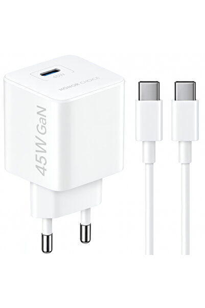HONOR CHOICE Incarcator Retea Cu Cablu USB-C CP045E, 45W, 3A, 1 x USB-C, Alb ...