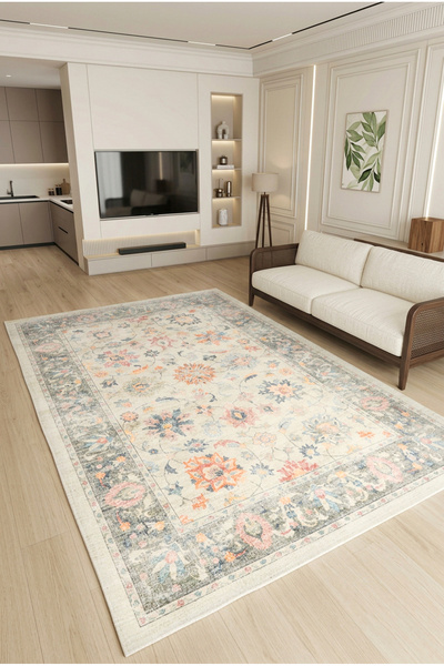 Decomia Home HERITAGE Etnik Desenli Vintage Şönil Kilim Salon Halısı Mutfak H...
