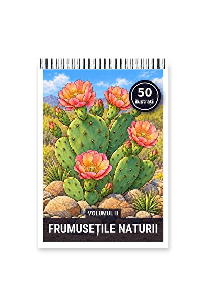 Legendary Gifts Carte de colorat, 50 de ilustrații Frumusetile Naturii - Volu...
