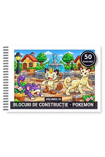 Legendary Gifts Carte de colorat, 50 de ilustrații Blocuri de constructie - P...