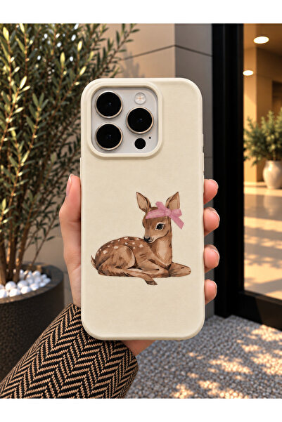 OVADA İPhone 16 Pro Max Uyumlu Desenli Silikon Telefon Kılıfı