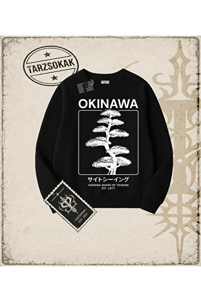 Tarzsokak Gotička i grunge ulična odjeća OKINAWA majica sa okruglim izrezom