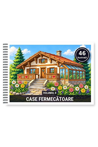 Legendary Gifts Carte de colorat, 46 de ilustrații Case fermacatoare - Volumu...
