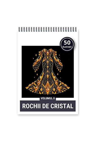 Legendary Gifts Carte de colorat, 50 de ilustrații Rochii de cristal - Volumu...