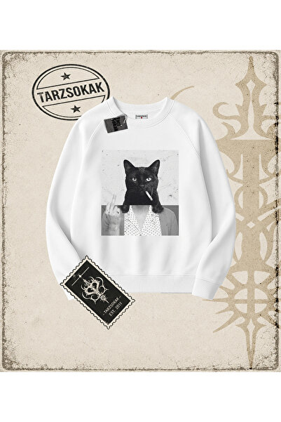 Tarzsokak Gotička i grunge ulična odjeća CATWOMAN majica s okruglim izrezom