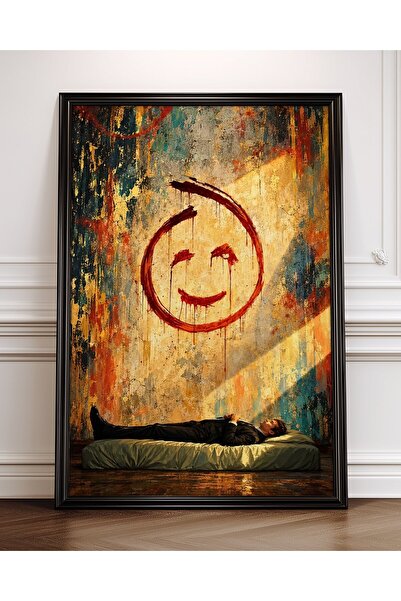 Mercher Club The Mentalist Red John Smiley Çerçeveli Tablo Poster Duvar Dekoru