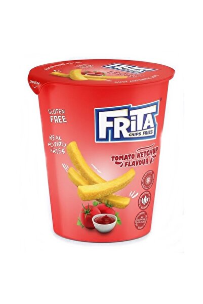 Malita Chipsuri Frita cu aromă de ketchup de roșii, 12 pahare x 40g, 480g, Fă...