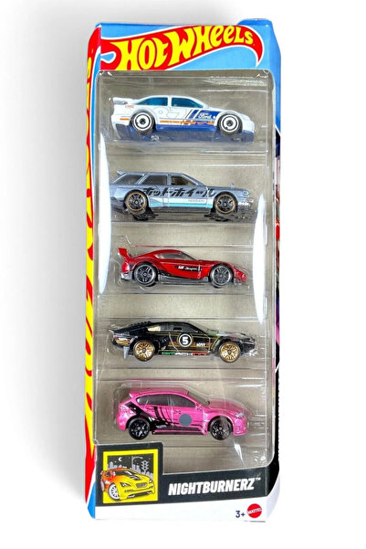 HOT WHEELS Nightburnerz 5'li Set Oyuncak Araba