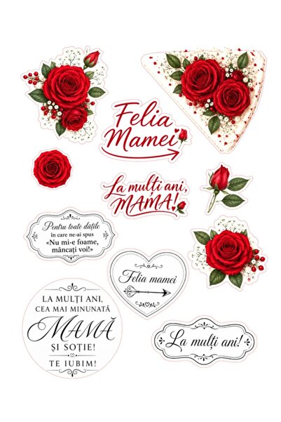 Decoratiuni Dulci Decoratiuni pentru tort | Felia Mamei - Decupat