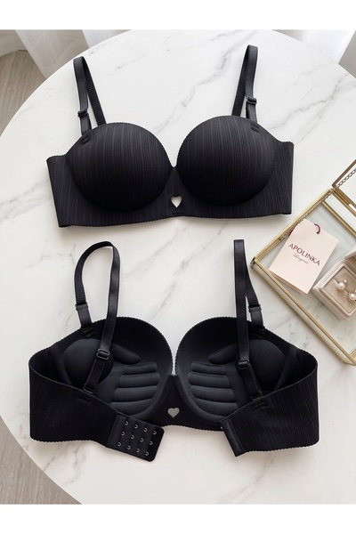 Lavint Homewear Double Push-Up Balensiz Lazer Kesim Micro Kumaş Çift Dolgulu ...
