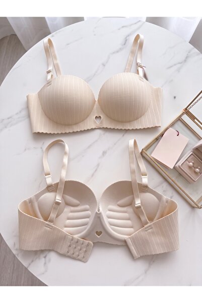 Lavint Homewear Double Push-Up Balensiz Lazer Kesim Micro Kumaş Çift Dolgulu ...