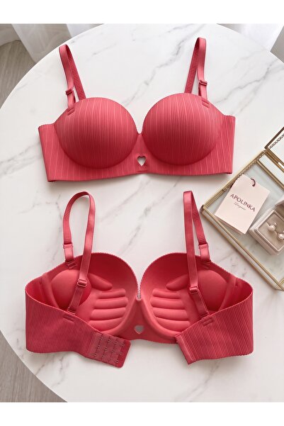 Lavint Homewear Double Push-Up Balensiz Lazer Kesim Micro Kumaş Çift Dolgulu ...
