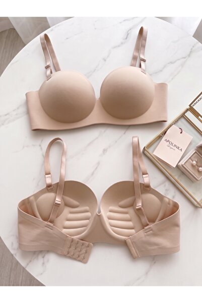 Lavint Homewear Double Push-Up Balensiz Lazer Kesim Micro Kumaş Çift Dolgulu ...
